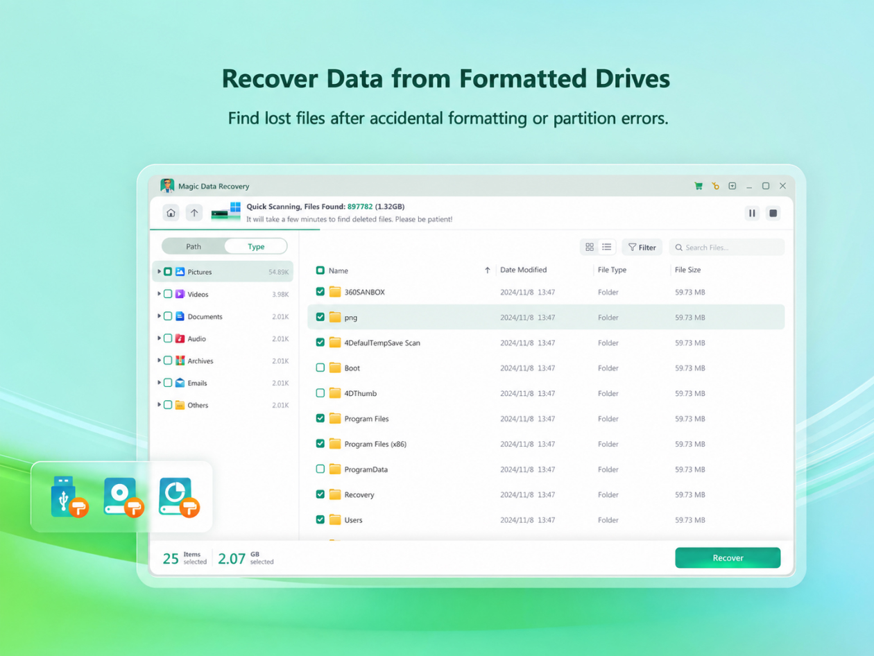Magic Data Recovery Pro Edition: Lifetime License for Windows