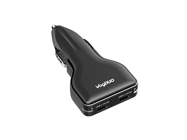 Charger Go Combo USB-C + USB-A Car Charger (Black)