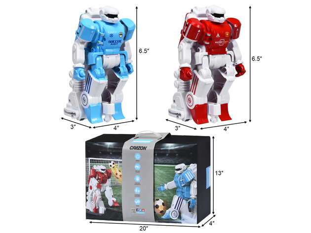 Costway RC Soccer Robot Kids Remote Control Football Game Simulation Educational Toy Set