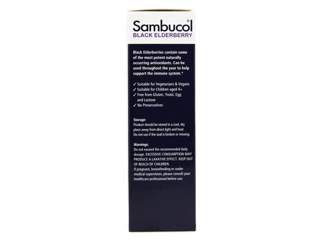 Sambucol - Black Elderberry Original Formula + Vitamin C + Zinc - 15 Effervescent Tablet(s)