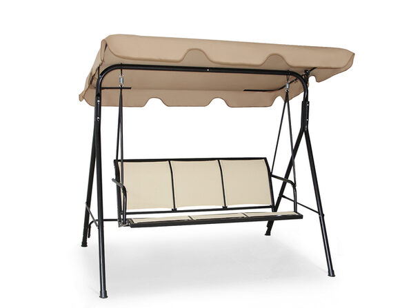 costway outdoor patio swing canopy 3 person canopy swing chair patio hammock