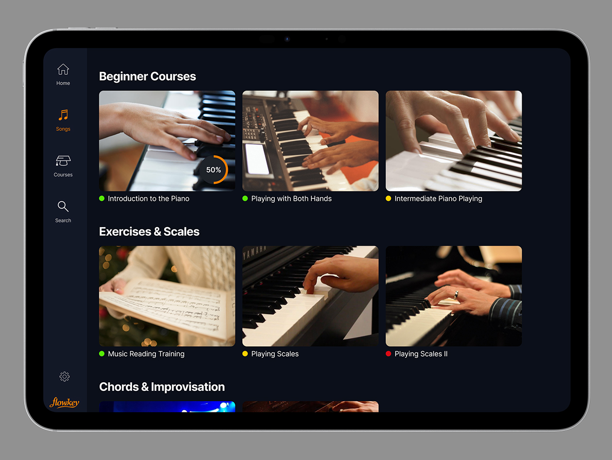 flowkey Piano Learning App: Classic Plan (3-Year Subscription)