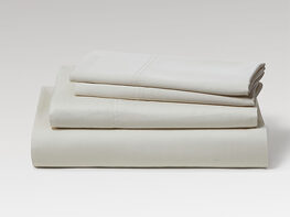 Kathy Ireland 300 Thread Count 100% Bamboo Rayon Sheet Set (Full/Ivory)