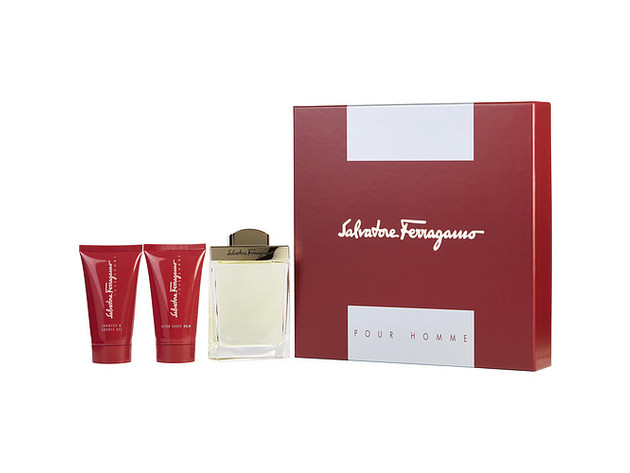 SALVATORE FERRAGAMO by Salvatore Ferragamo EDT SPRAY 3.4 OZ & AFTER SHAVE BALM 2.5 OZ & SHOWER GEL 2.5 OZ 100% Authentic