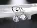 Naked Drill Drop 18K White Gold Plated Earrings Ft. Swarovski Elements