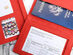VIP 3-in-1 Card Holder for Vaccination Card, ID & Passport (2-Pack/Red)