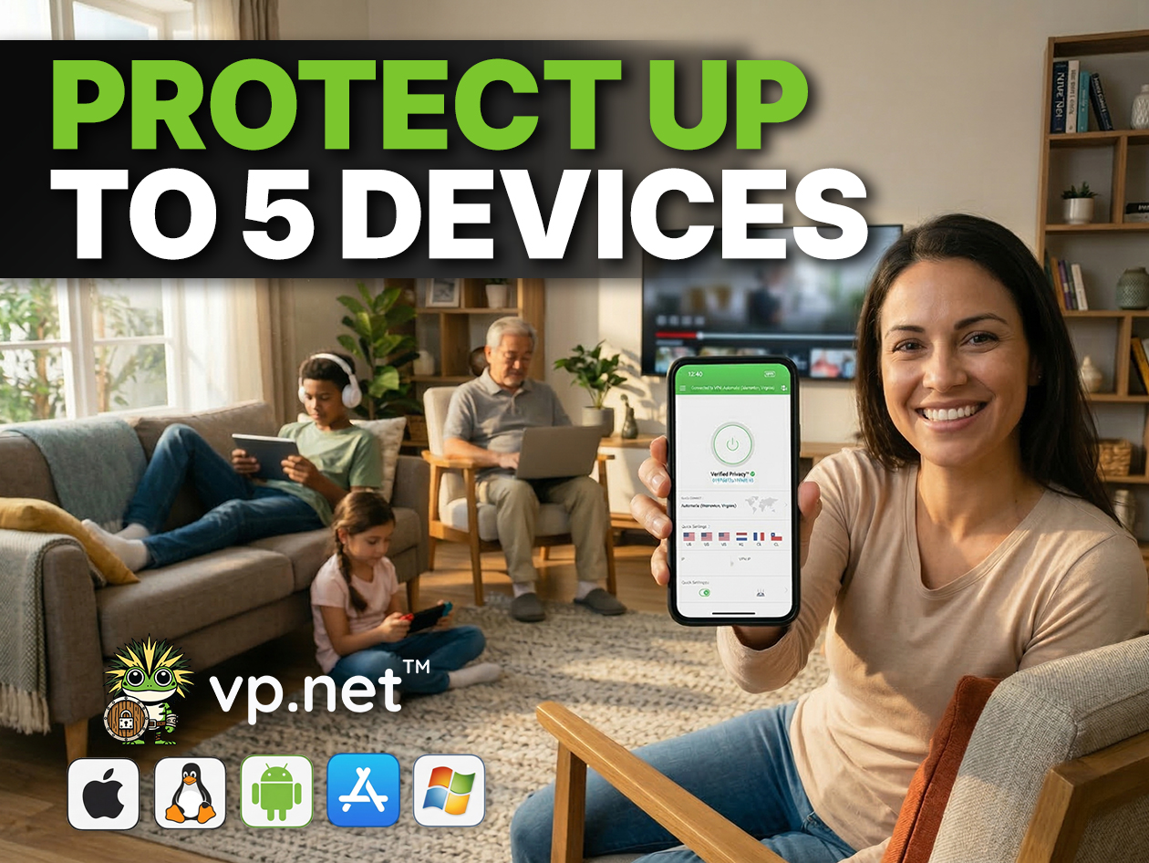 VP.NET VPN: 5-Year Subscription