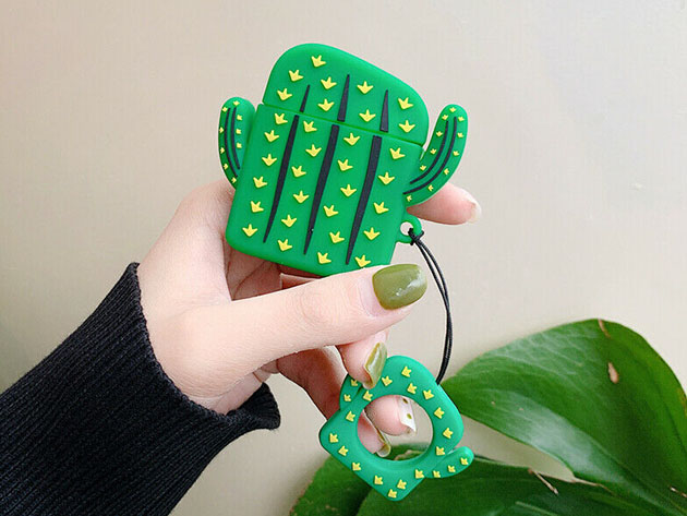Silicone Earphone Case for Apple AirPods (Cactus)