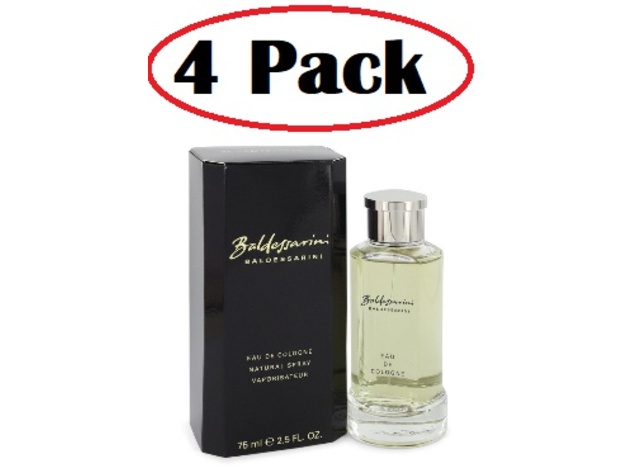 4 Pack of Baldessarini by Hugo Boss Cologne Spray 2.5 oz