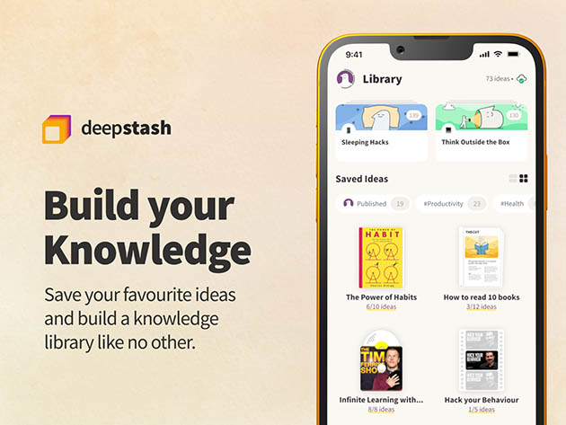 Deepstash Bite-Sized Knowledge: Pro Plan (Lifetime)