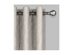 Eclipse Ambiance Geo Draft Stopper Energy Saving 100% Blackout Grommet-Top 50 Inches x 95 Inches Single Curtain Panel, Taupe