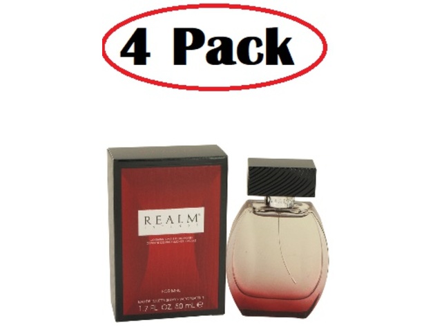 4 Pack of Realm Intense by Erox Eau De Toilette Spray 1.7 oz