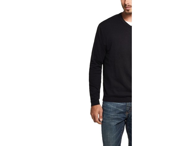 Alfani Men's Regular Fit Cotton Blend Light Sweater Black Size XLarge