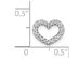 1/15 Carat (ctw) Diamond Heart Small Pendant Necklace in 14K White Gold with Chain