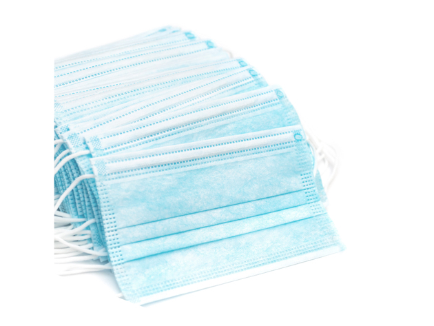 50 Pack Face Masks 3 Ply Disposable MKII Anti Bacterial Filter