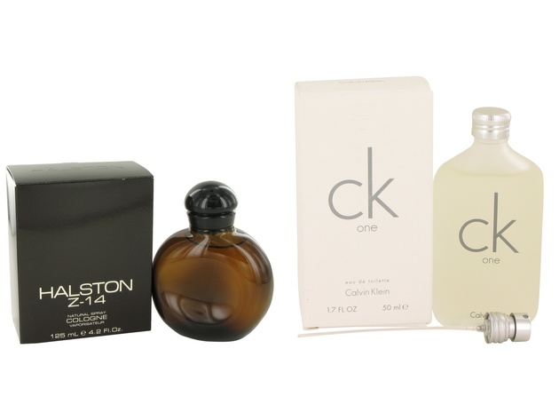 Gift set  HALSTON Z-14 by Halston Cologne Spray 4.2 oz And a bottle of CK ONE Eau De Toilette Pour/Spray (Unisex) 1.7 oz