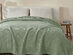 Vintage Cotton Waffle Blanket (Queen/Sage)
