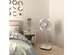 Costway 12'' Dc-motor Stand Fan Energy Saving 3D Oscillation 6 Speeds w/Remote Control - White