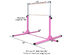 Goplus Adjustable Steel Horizontal Training Bar Gymnastics Junior Home Practice - Pink