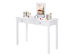 Costway Vanity Table Dressing Table Flip Top Desk Furniture White - White