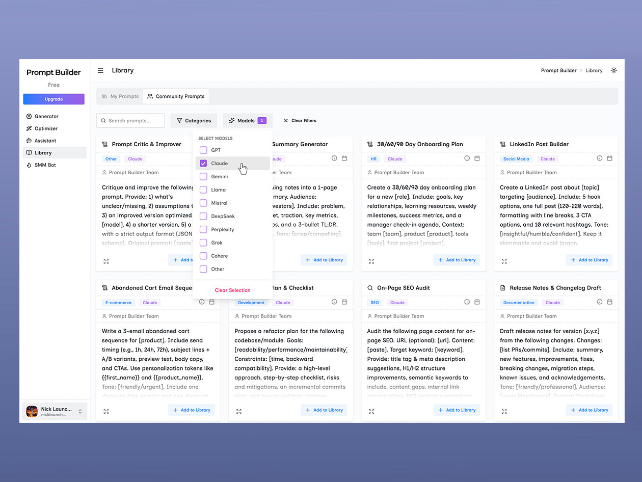 PromptBuilder - AI Prompt Engineer: Lifetime Subscription (Pro Plan)