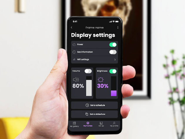 32” Tokenframe™ NFT Display (Mahogany)