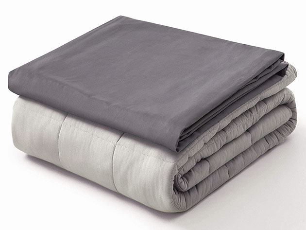 Kathy Ireland Weighted Blanket (Silver/10 Lb, 41"x 60")