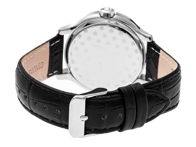 Sophie & Freda Monaco Women's Leather Watch (Black/Silver)
