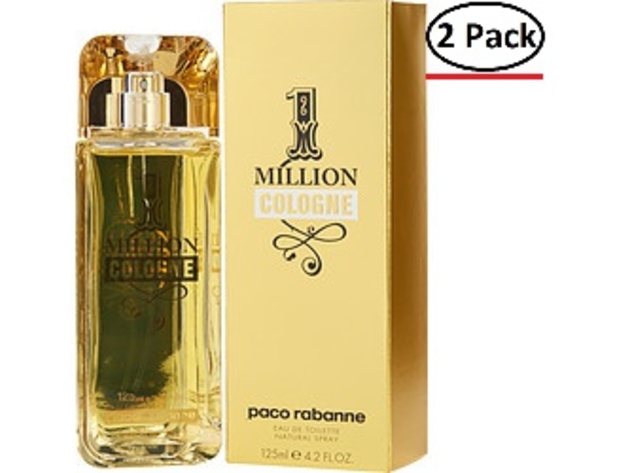 PACO RABANNE 1 MILLION COLOGNE by Paco Rabanne EDT SPRAY 4.2 OZ for MEN ---(Package Of 2)