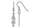 Sterling Silver Small Alpha Sigma Tau Dangle Earrings
