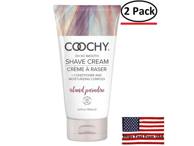 ( 2 Pack ) Coochy Shave Cream - Island Paradise - 3.4 Oz