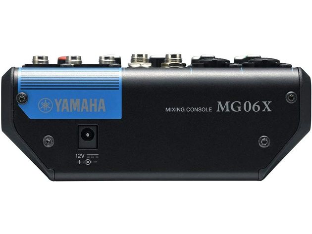 Yamaha MG06X 6-Input Channel Compact Stereo Mixer with Built-in Digital Effects (New)
