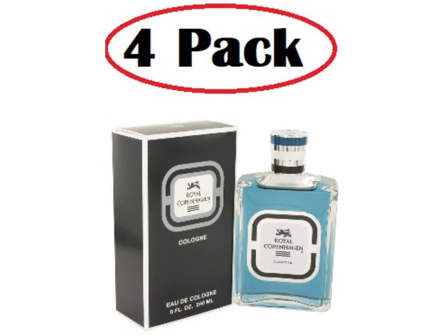 4 Pack of ROYAL COPENHAGEN by Royal Copenhagen Cologne 8 oz