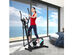 Elliptical Exercise Machine W/ Pulse Rate Grips & Performance Monitor - Black/Grey/Blue