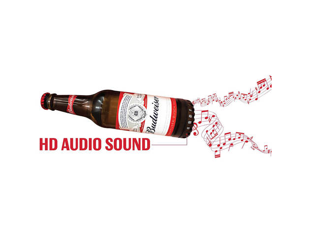 Budweiser BWBBS001 Wireless Bluetooth Bottle Speaker - Red