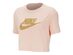 Nike Women's Plus Size Sportswear Cotton Logo T-Shirt Coral Size 2 Extra Large