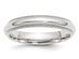 Ladies or Mens Comfort Fit 4mm Milgrain Wedding Band in Sterling Silver - 5.5