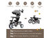 Costway 6-In-1 Kids Baby Stroller Tricycle Detachable Learning Toy Bike w/ Canopy Pink\Blue\Gray - Gray