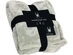 Spyder Flannel Ultra Plush Throw Blanket Interwoven Strength - Oversized Throw 50"x70" Grey