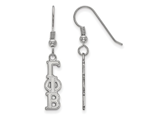 Sterling Silver Gamma Phi Beta XS Dangle Earrings