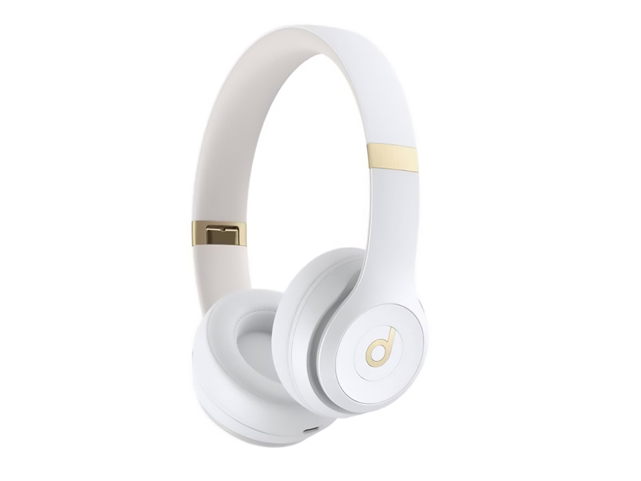 Beats Solo 4 On-Ear Headphones - Warm White (Open Box) 