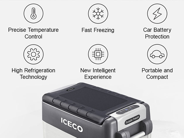 ICECO JP: 50L Portable Fridge Freezer with SECOP Compressor