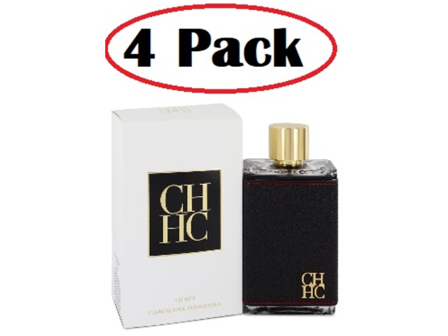 4 Pack of CH Carolina Herrera by Carolina Herrera Eau De Toilette Spray 6.8 oz