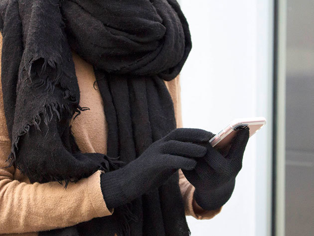 Woven Touchscreen Gloves: 3 Pairs