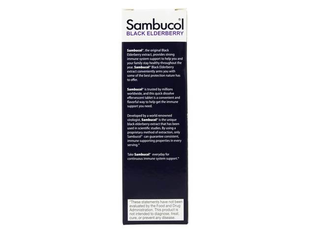 Sambucol - Black Elderberry Original Formula + Vitamin C + Zinc - 15 Effervescent Tablet(s)