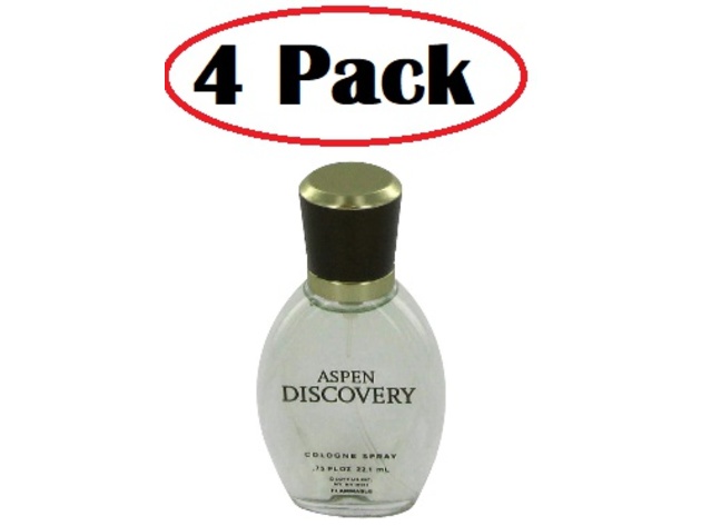4 Pack of Aspen Discovery by Coty Cologne Spray (unboxed) .75 oz