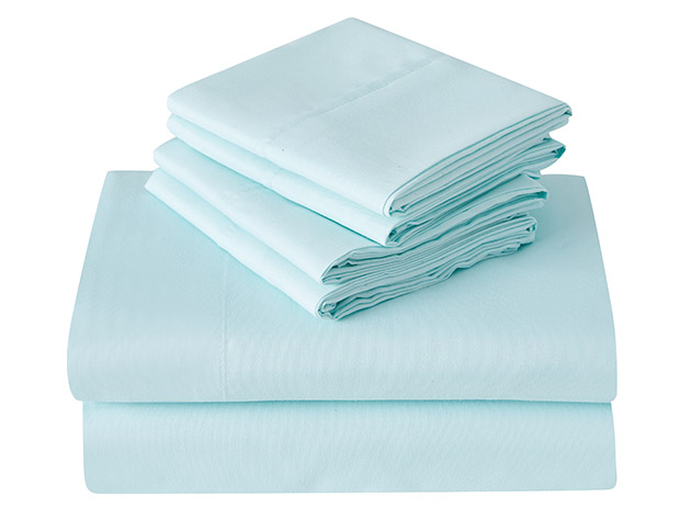 Kathy Ireland 6-Piece Brushed Microfiber Sheet Set (Light Blue/King)