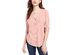 Pink Rose Hippie Rose Juniors' Tie-Front Button-Up Top Pink Size Small