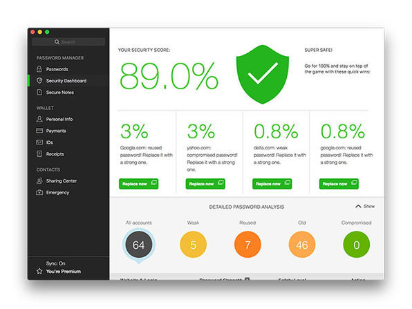 dashlane premium access