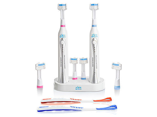 Triple Bristle™ Sonic Duo Rechargeable Toothbrush Set